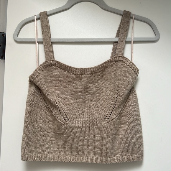 English Factory V-Neck Knit Cardigan & Matching Sweater Tank - Picture 8 of 9